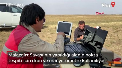 Malazgirt savaş alanının nokta tespiti için dron ve manyetometre kullanılıyor