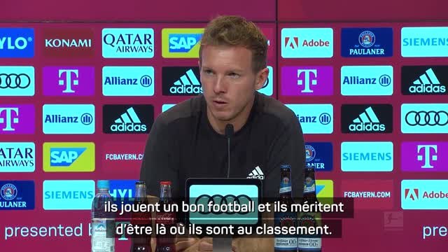 10e j. - Nagelsmann : Nous étions sous pression