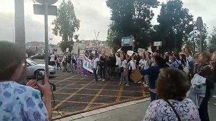 Protesta de los sanitarios de Vall d'Hebron