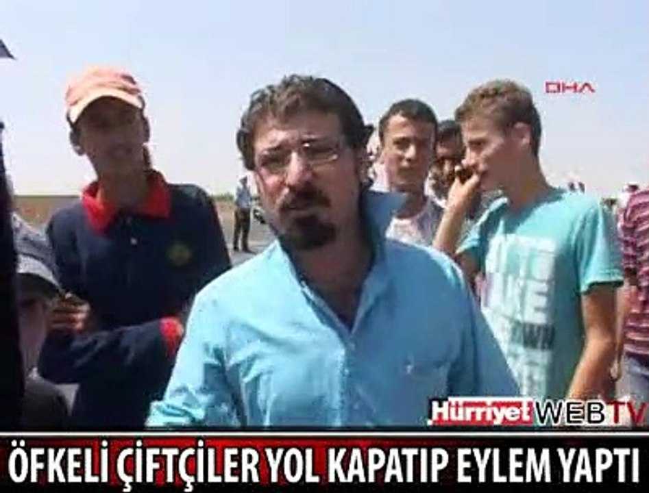 MARDİN'DE ÇİFTÇİLER İSYAN ETTİ