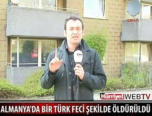 ALMANYA'DA BİR TÜRK ÖLDÜRÜLDÜ