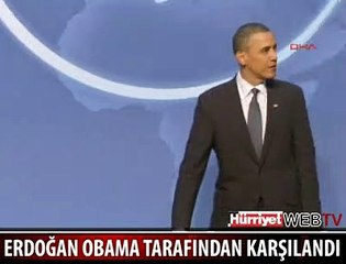BAŞBAKAN ERDOĞAN'I OBAMA KARŞILADI