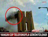 GÖKDELEN YANGINI BÖYLE GÖRÜNTÜLENDİ