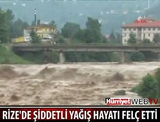 RİZE'DE MÜTHİŞ YAĞIŞ