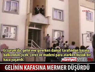 DAMAT GELİNİN KAFASINI KIRDI
