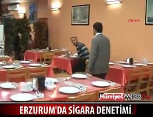 ERZURUM'DA SİGARA DENETİMİ