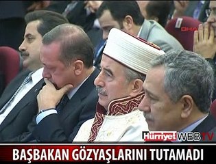 BAŞBAKAN GÖZYAŞLARINI TUTAMADI