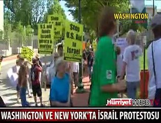 İSRAİL NEW YORK'TA PROTESTO EDİLDİ