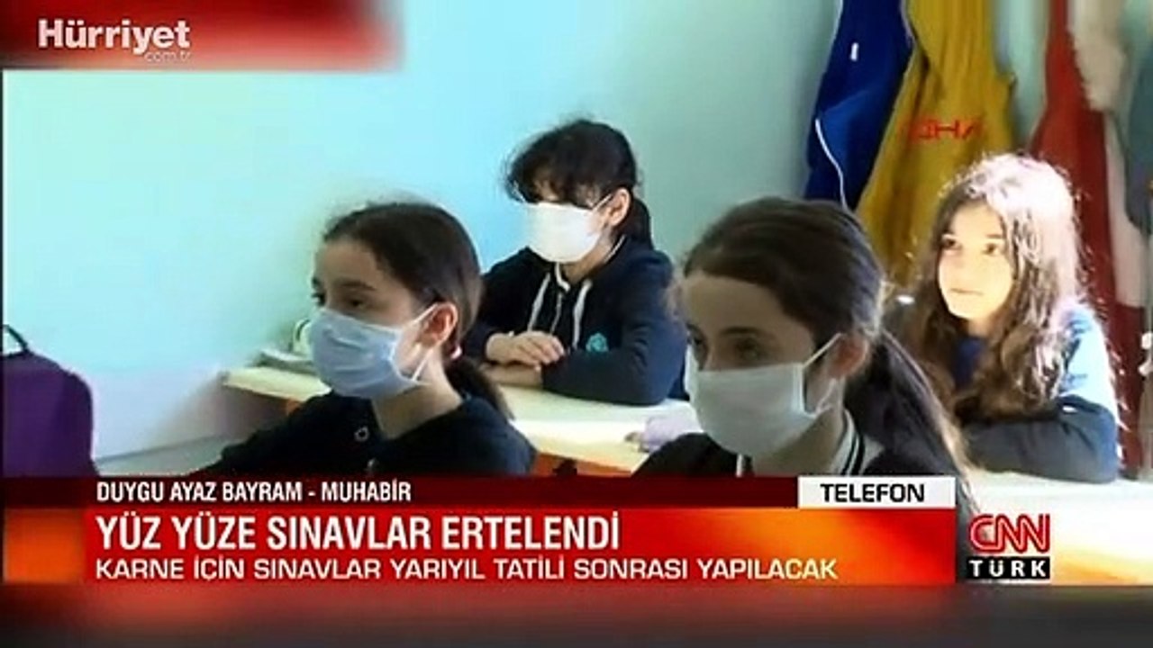 Yüz yüze sınavlar ertelendi