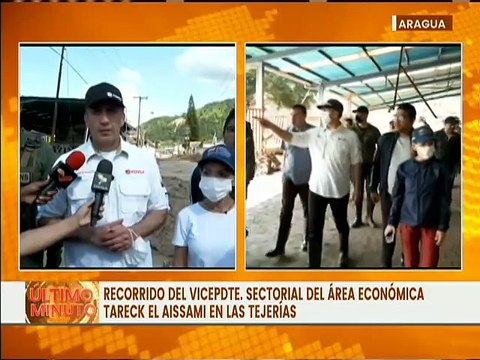 Vicepdte. Sec. del Área Económica, El Aissami, realiza recorrido por zonas afectadas de Las Tejerías