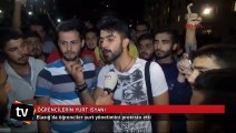 Elazığ'da öğrencilerden yurt protestosu