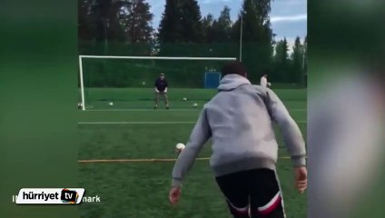 Real Madrid'in genç forvetinden ilginç penaltı