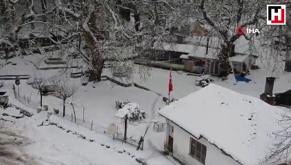 Kaz Dağları beyaza büründü