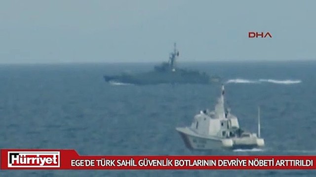 Ege'de Türk Sahil Güvenlik botlarının devriye nöbeti arttırıldı