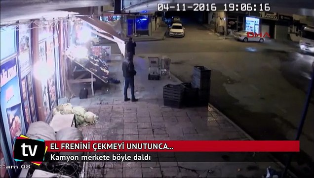 El frenini çekmeyi unutunca...