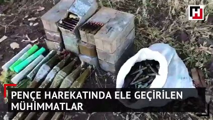 Pençe Harekâtı sırasında ele geçirilen mühimmatlar