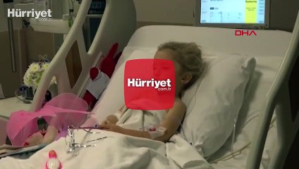 Mucize kurtuluşun sembolü Elif hastane odasında resim yaptı