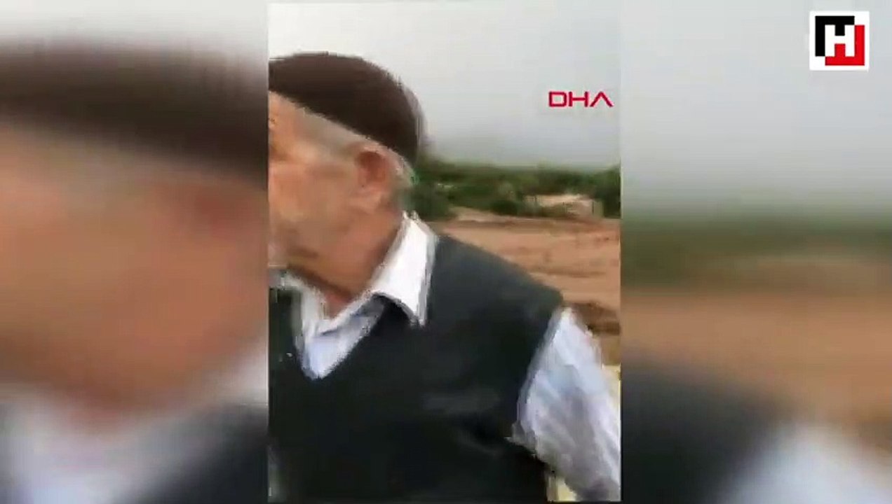 Elmalı sel suları altında kaldı, üretici perişan oldu