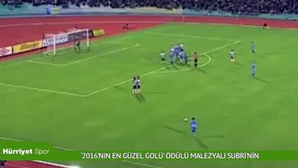 ‘2016’nın en güzel golü’ ödülü Malezyalı Subri’nin