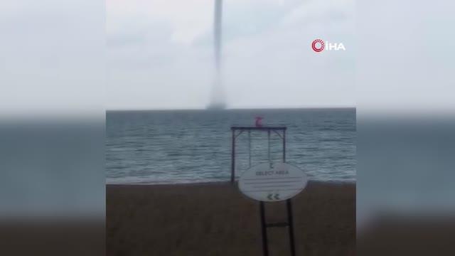 Antalya haberi... Manavgat'ta korkutan hortum kamerada