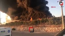 Elazığ'da plastik fabrikasının deposunda yangın