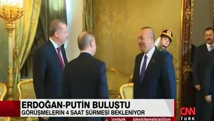 Cumhurbaşkanı Erdoğan ile Putin görüşmesi başladı