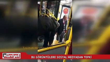İETT şoförünün engelli yakınına söylediği sözlere tepki yağdı