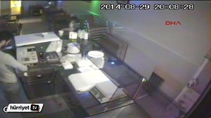 İşe başlamadan kasayı soyup kaçtı