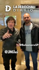 "Hermanos brasileros, no se dejen avanzar por el presidiario, comunista Lula. Voten a Jair Bolsonaro", expresó Milei