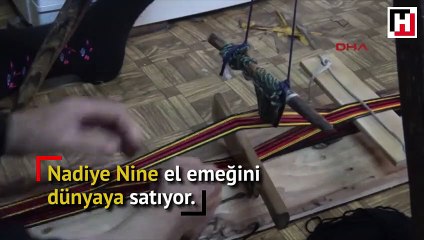 Nadiye ninenin el dokumaları yurt dışında alıcı buluyor
