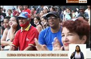 Caraqueños celebran la identidad nacional con representación folklórica en el Casco Histórico