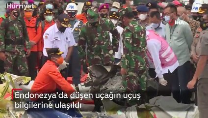 Endonezya'da düşen uçağın uçuş bilgilerinin verilerine ulaşıldı