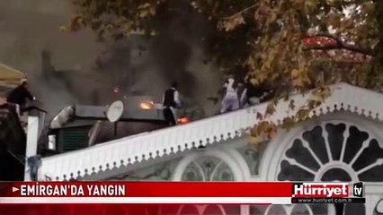 EMİRGAN'DA YANGIN! TARİHİ TATLICIDA YANGIN ÇIKTI