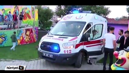 Lunaparkta dehşet: Emniyet kemeri kopan genç kız yaralandı