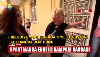 Apartmanda skandal 'Engelli Rampası' kavgası!