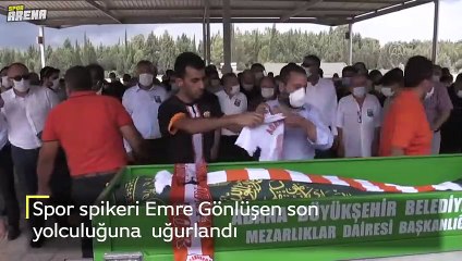 Spor spikeri Emre Gönlüşen son yolculuğuna uğurlandı