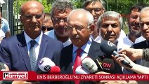 Kılıçdaroğlu Enis Berberoğlu'nu ziyareti sonrası açıklama yaptı