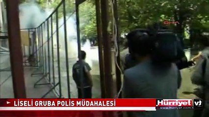 ANKARA'DA LİSELİLERİN BULUNDUĞU GRUBA POLİS MÜDAHALE ETTİ! GEZİ PARKI PROTESTOCULARI