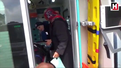 Otobüsün çarptığı yaşlı adama eşinden şok tepki!