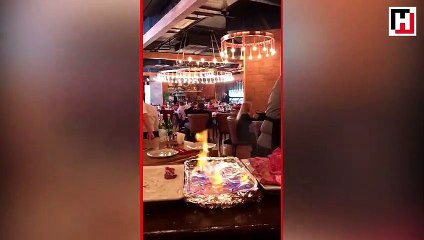 Salt Bae-style barbecue show stirs panic in restaurant in Moscow
