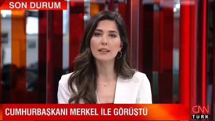 Cumhurbaşkanı Erdoğan, Merkel ile görüştü