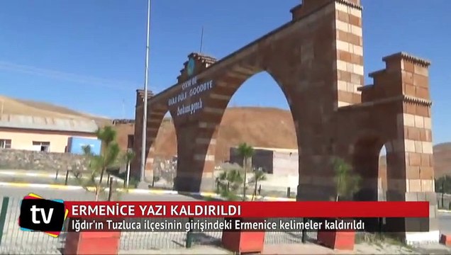 ‘Hoş Geldiniz, Güle Güle’ tabelasından Ermenice kaldırdı