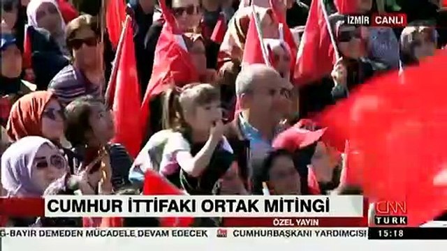 Cumhurbaşkanı Erdoğan, İzmir'de Cumhur İttifakı ortak mitinginde halka seslendi