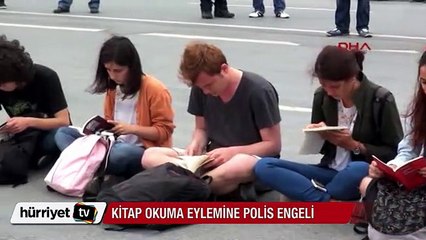 Taksim Meydanı'nda kitap okuma eylemine polis engeli