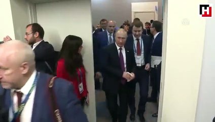 Cumhurbaşkanı Erdoğan, Putin ile bir araya geldi