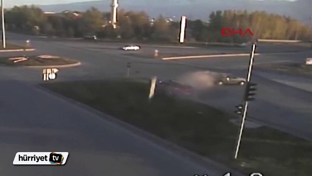 Erzincan'daki trafik kazaları MOBESE'DE