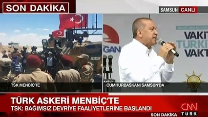 Cumhurbaşkanı Erdoğan'dan önemli Menbiç açıklaması