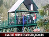 TEKERLEKLİ SANDALYE İLE BUNGEE JUMPING YAPTI