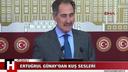 Ertuğrul Günay'dan kuş sesleri
