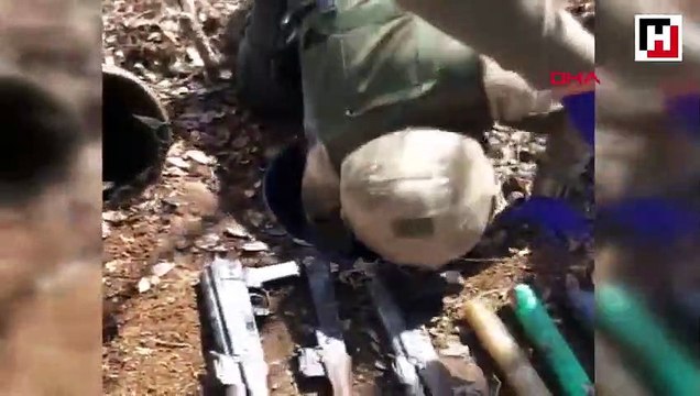 Eruh'ta PKK'lı teröristlerin 3 sığınağı imha edildi